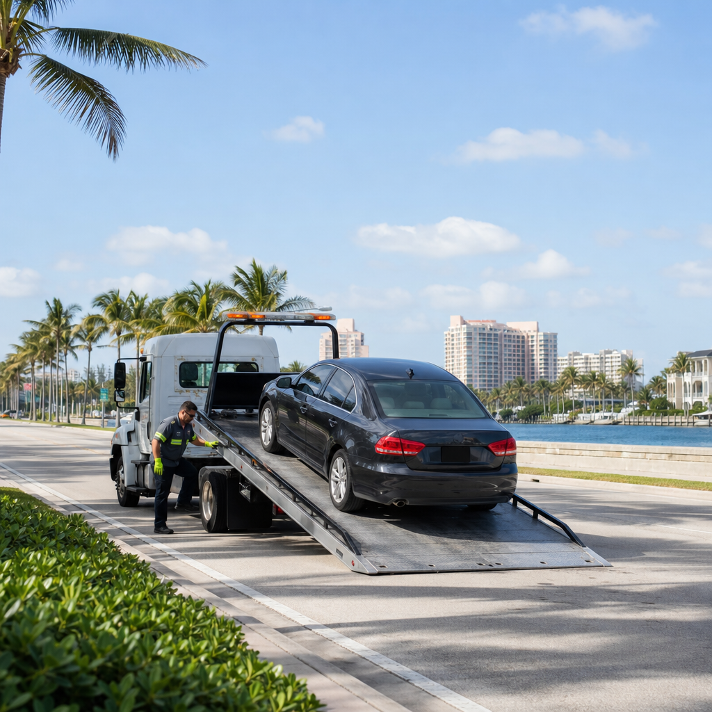 Towing in West Palm Beach — emergency towing image in West Palm Beach